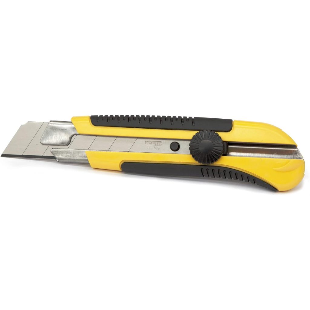 Dao rọc cáp cán vàng 25mm Stanley 10-425 thép không gỉ tay cầm nhựa ABS Lưỡi cắt - Thinksafe