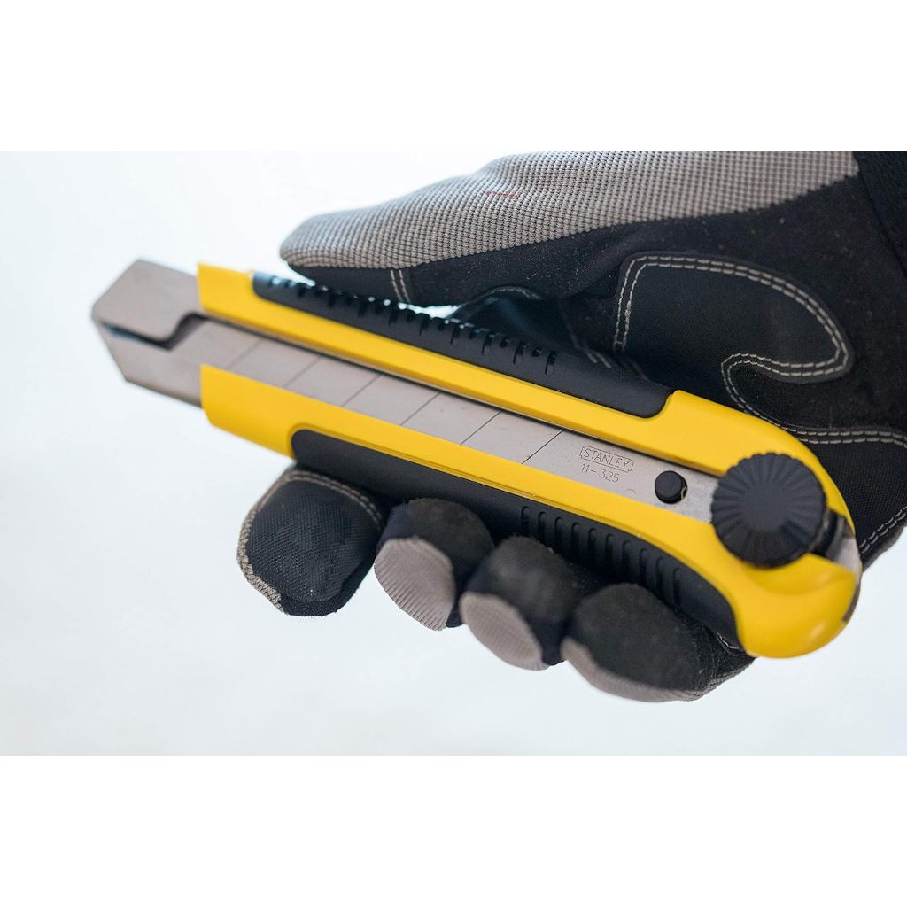 Dao rọc cáp cán vàng 25mm Stanley 10-425 thép không gỉ tay cầm nhựa ABS Lưỡi cắt - Thinksafe