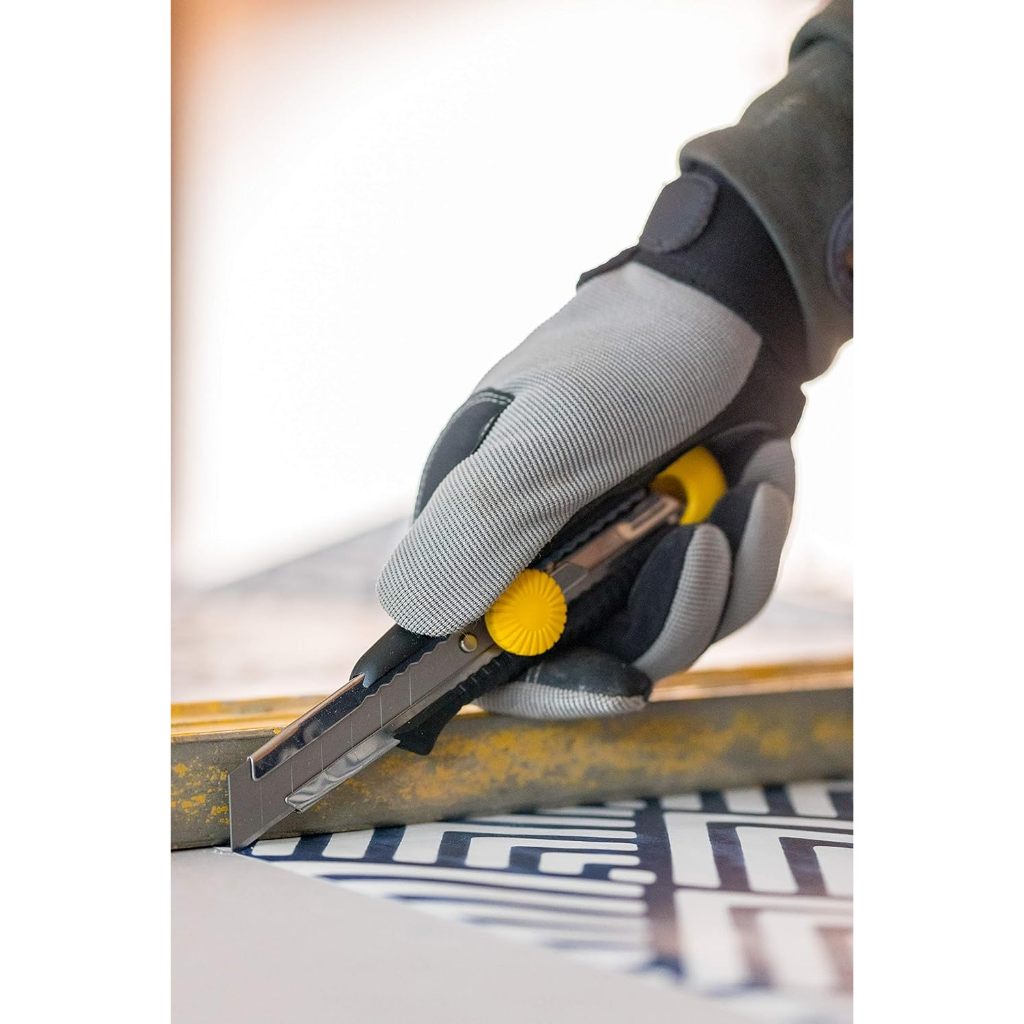 Dao rọc cáp cán vàng 25mm Stanley 10-425 thép không gỉ tay cầm nhựa ABS Lưỡi cắt - Thinksafe