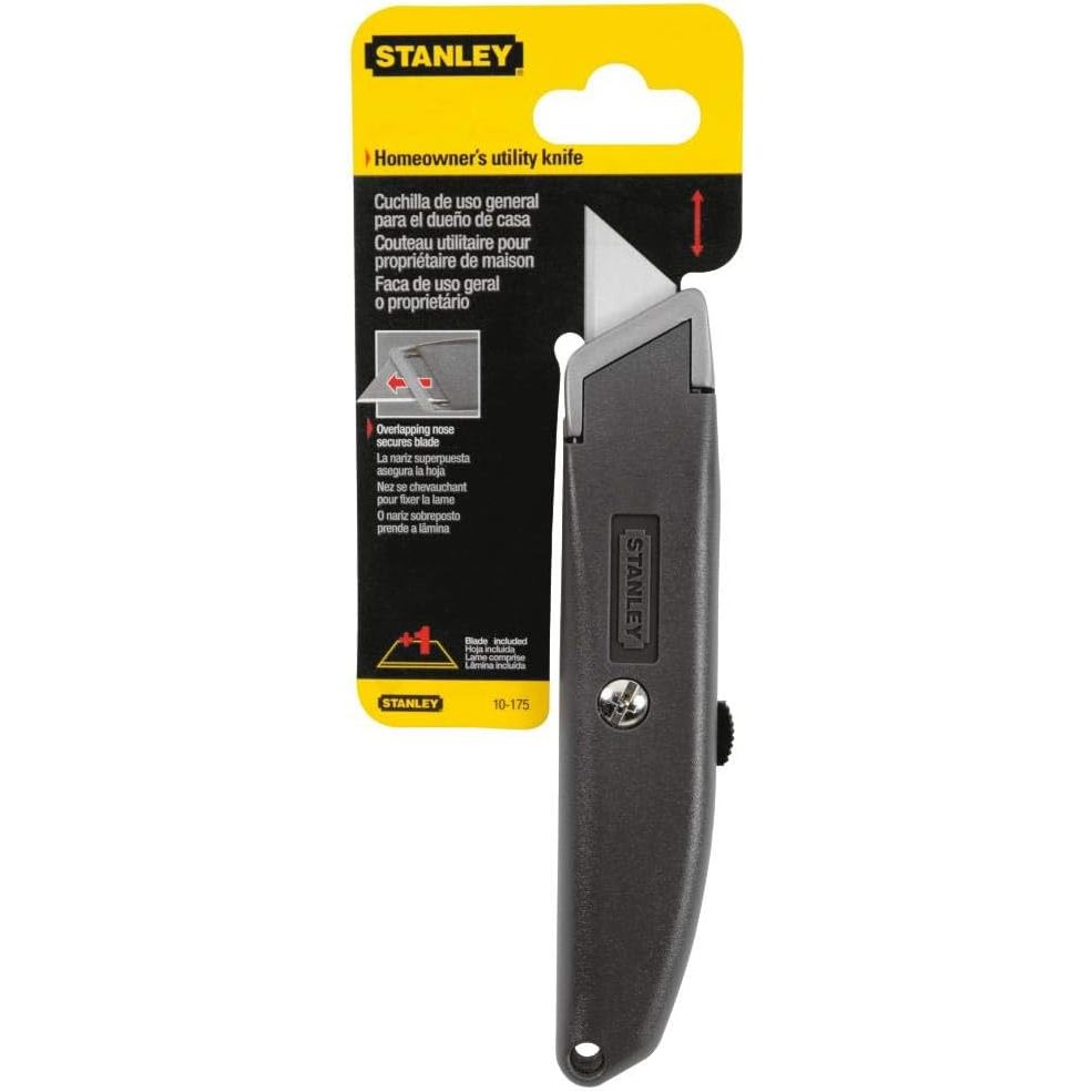 Dao rọc cáp Stanley 10-175 (cán nhôm + nhựa) 156mm thép hợp kim cứng, chống rỉ sét Dao rọc giấy - Thinksafe