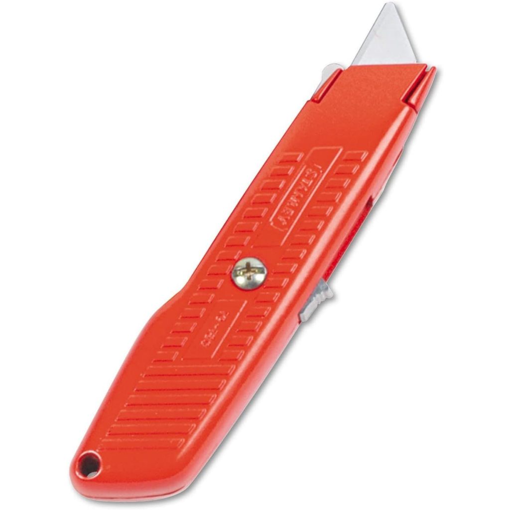 Dao rọc tự động rút lưỡi Stanley 10-189C 144mm cán nhôm thép hợp kim cao cấp Dao rọc giấy - Thinksafe