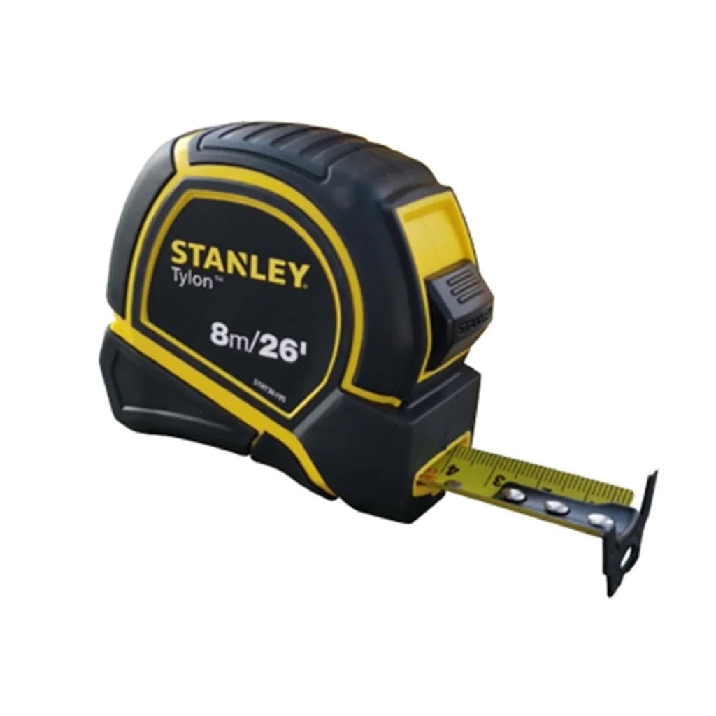 Thước cuộn 8m Stanley 36-195 thước kéo dài 8mx25mm thép chống rỉ, vỏ nhựa cao cấp - Thinksafe
