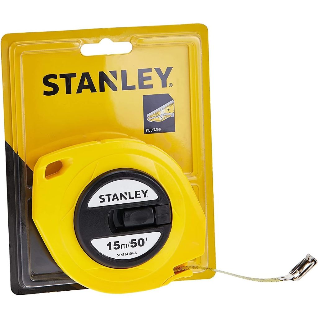 Thước cuộn thép 15m Stanley 34-104N thước dây thép chống rỉ, vỏ nhựa cao cấp - Thinksafe