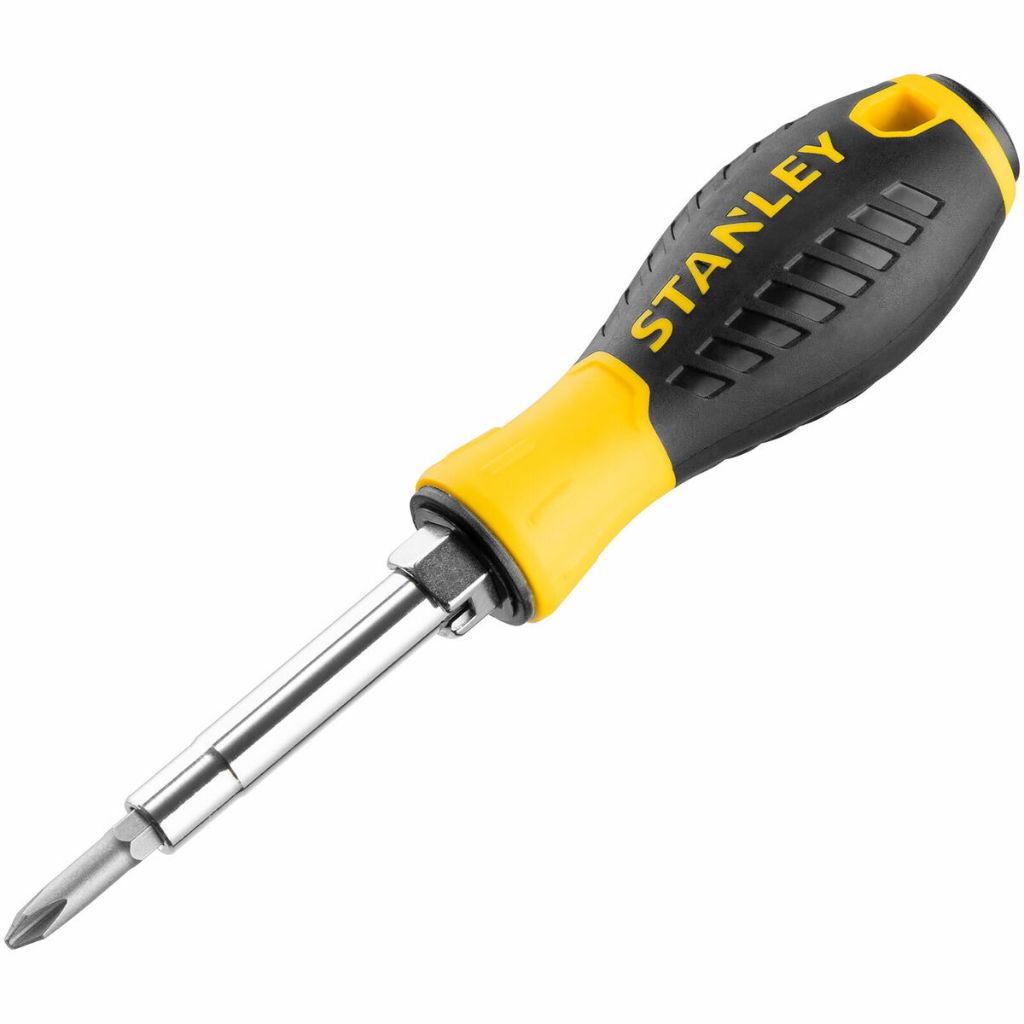 Tua vít đa năng Stanley 68-012 gồm 4 mũi vặn vít đầu bake, dẹp sử dụng sửa chữa và lắp ráp máy móc - Thinksafe