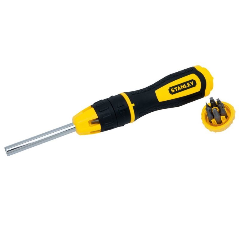 Tua vít đa năng Stanley 68-010 Tô vít tự động, có đảo chiều, gồm 10 mũi bắn vít, chất liệu thép chống gỉ - Thinksafe