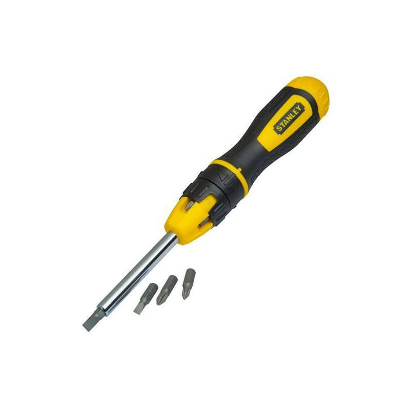 Tua vít đa năng Stanley 68-010 Tô vít tự động, có đảo chiều, gồm 10 mũi bắn vít, chất liệu thép chống gỉ - Thinksafe