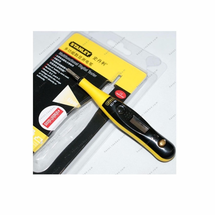 Bút thử điện điện tử Stanley 66-133 đo dòng điện điện, màn hình điện tử, thiết kế nhỏ gọn, an toàn và bền bỉ - Thinksafe