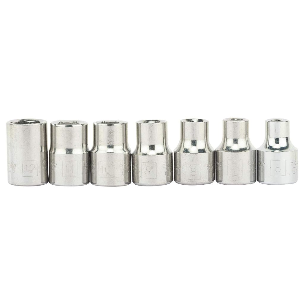 Bộ khẩu Stanley 89-035 gồm 24 chi tiết có 6 canh, chuẩn 3/8 inch, chống rỉ, cứng cáp - Thinksafe