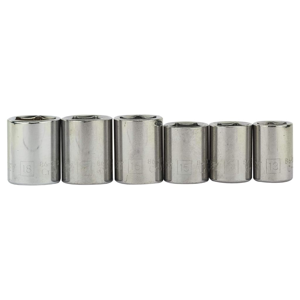 Bộ khẩu Stanley 89-035 gồm 24 chi tiết có 6 canh, chuẩn 3/8 inch, chống rỉ, cứng cáp - Thinksafe