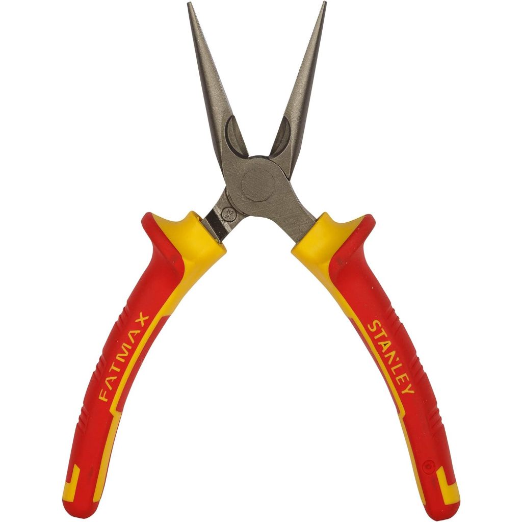 Kìm mỏ nhọn Stanley 6 và 8 inch VDE 1000V tay cầm bọc nhựa cách điện 1000V, chất liệu thép hợp kim cao cấp - Thinksafe