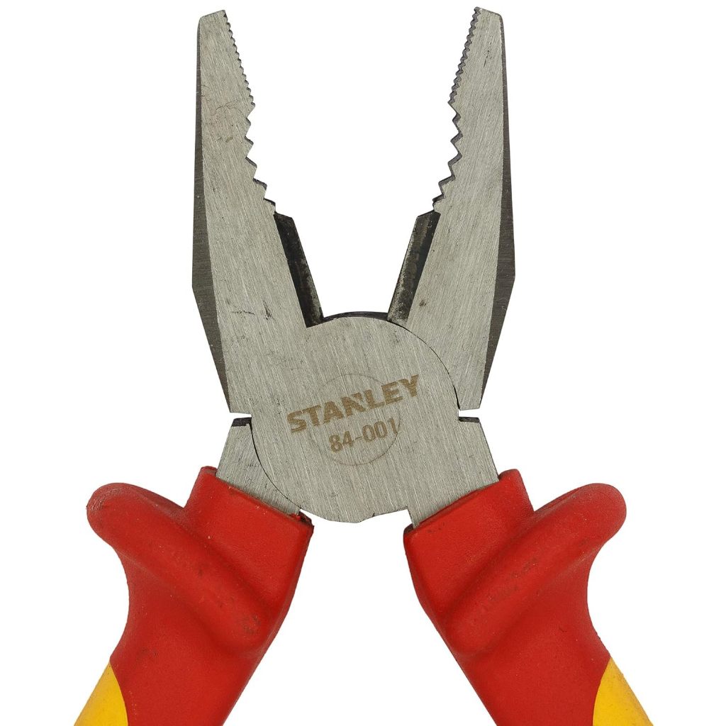 Bộ kìm điện Stanley 84-011 3 chi tiết gồm kìm răng, kìm cắt, kìm mỏ nhọn cách điện 1000V dùng để bấm cắt tuốt dây điện