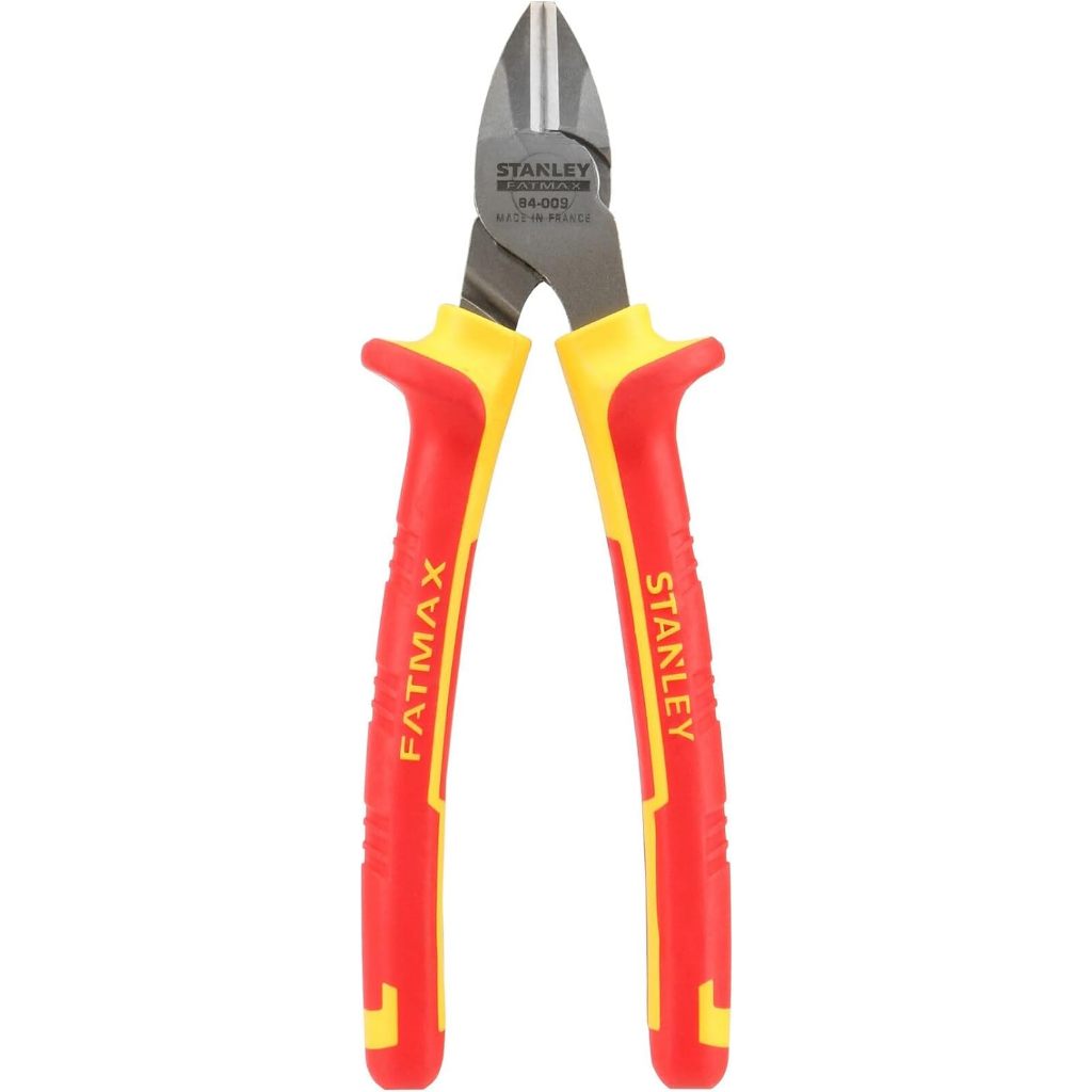 Kìm cắt dây điện Stanley  6inch và 8inch cách điện VDE 1000V, thép hợp kim cứng, chịu nhiệt tốt, chống gỉ sét và bền