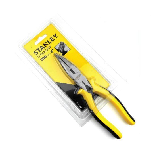 Kìm mỏ nhọn mũi cong Stanley 84-072 dài 200mm chất liệu thép hợp kim dùng để cắt, uốn cong, gắp vật liệu nhỏ - Thinksafe