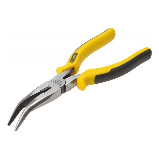 Kìm mỏ nhọn mũi cong Stanley 84-072 dài 200mm chất liệu thép hợp kim dùng để cắt, uốn cong, gắp vật liệu nhỏ - Thinksafe