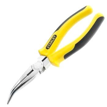 Kìm mỏ nhọn mũi cong Stanley 84-072 dài 200mm chất liệu thép hợp kim dùng để cắt, uốn cong, gắp vật liệu nhỏ - Thinksafe