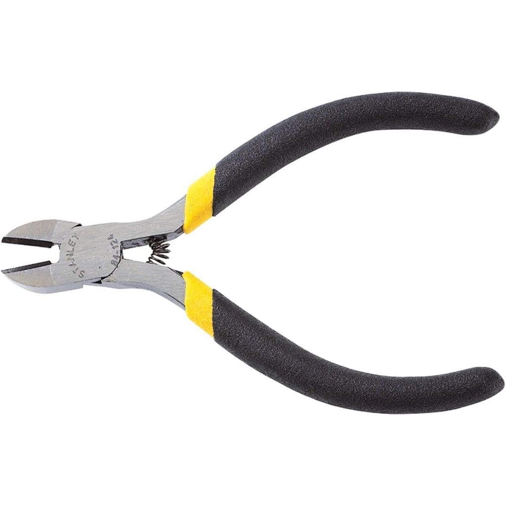 Kìm cắt Stanley 84-124 (102mm) và 84-105 (150mm) chất liệu thép, tay cầm bọc nhựa Kềm cắt chân linh kiện - Thinksafe