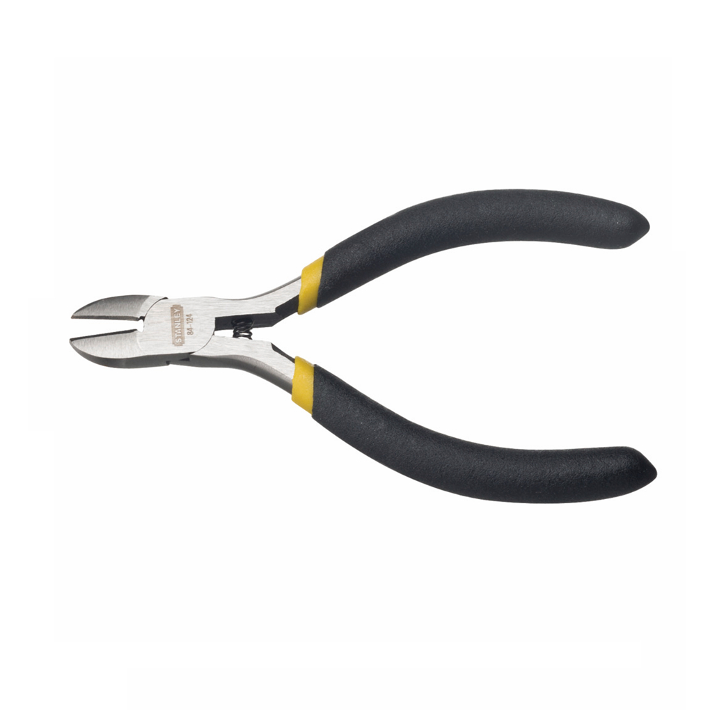 Kìm cắt Stanley 84-124 (102mm) và 84-105 (150mm) chất liệu thép, tay cầm bọc nhựa Kềm cắt chân linh kiện - Thinksafe