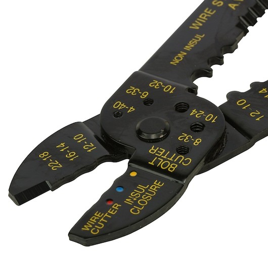 Kìm bấm cos Stanley 84-223-22 kích thước 9 inch (230mm), bấm được nhiều loại đầu cos Kiềm bấm cos đa năng - Thinksafe