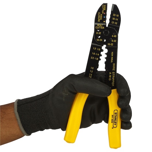 Kìm bấm cos Stanley 84-223-22 kích thước 9 inch (230mm), bấm được nhiều loại đầu cos Kiềm bấm cos đa năng - Thinksafe
