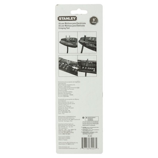 Kìm bấm cos Stanley 84-223-22 kích thước 9 inch (230mm), bấm được nhiều loại đầu cos Kiềm bấm cos đa năng - Thinksafe