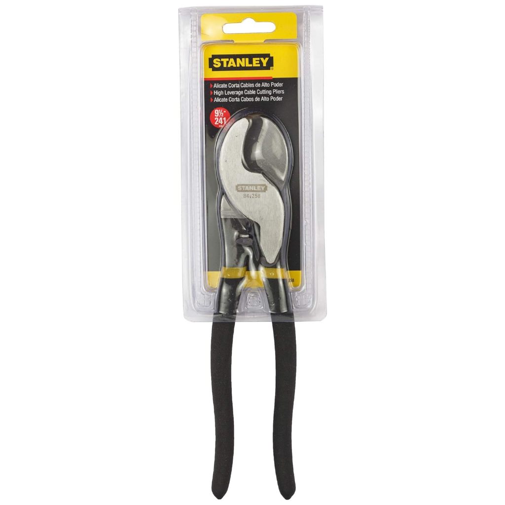 Kìm cắt cáp Stanley 84-258 10 inch (25cm), đường kính cắt 60mm², tay cầm bọc nhựa mềm Kìm cắt cáp điện - Thinksafe