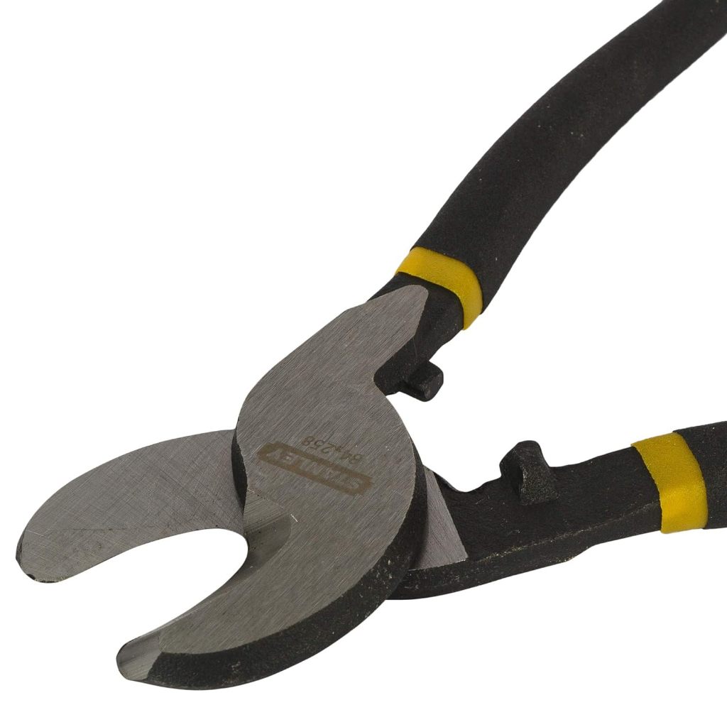 Kìm cắt cáp Stanley 84-258 10 inch (25cm), đường kính cắt 60mm², tay cầm bọc nhựa mềm Kìm cắt cáp điện - Thinksafe