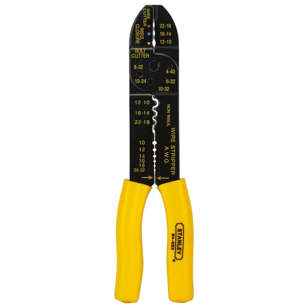 Bộ kìm bấm cos 9in/230mm Stanley 84-253 hợp kim cứng chịu nhiệt tốt, chống gỉ sét Kìm tuốt dây - Thinksafe