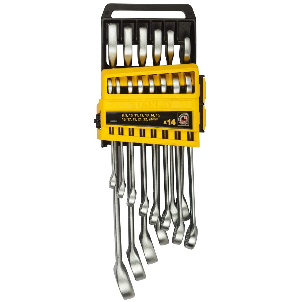 Bộ cờ lê đầu tròng, đầu mở 14 chi tiết (8-24mm) Stanley STMT78092-8 thép hợp kim, kích thước gọn nhẹ - Thinksafe