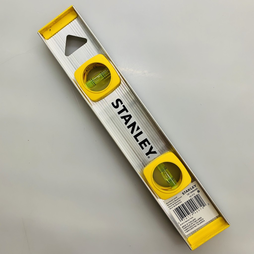 Thước thủy Stanley 42-072, 42-073 kích thước 30 và 45 cm, cân bằng 2 chiều, chất liệu hợp kim nhôm cao cấp - Thinksa
