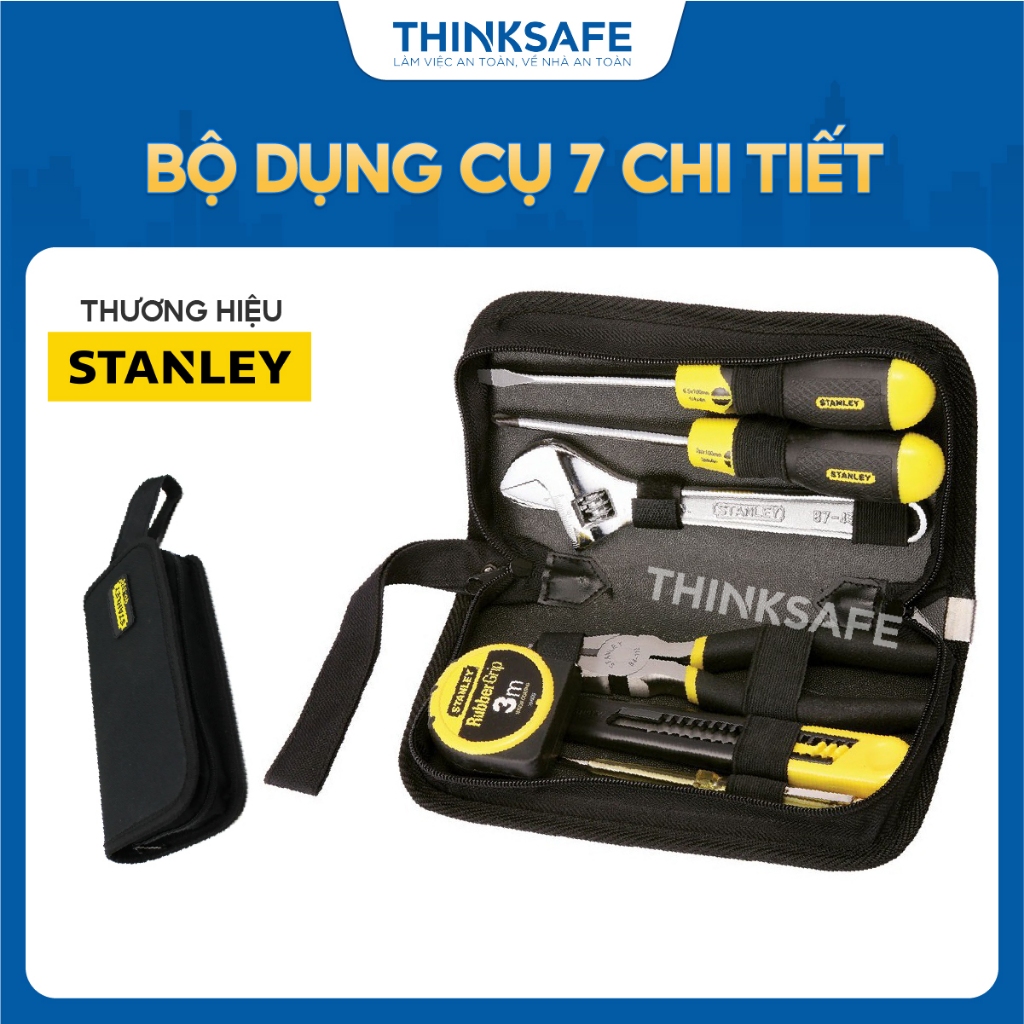Bộ dụng cụ 7 chi tiết Stanley 90-596N-23 làm từ chất liệu hợp kim thép cứng cáp, chống gỉ sắt Bộ đồ nghề - Thinksafe