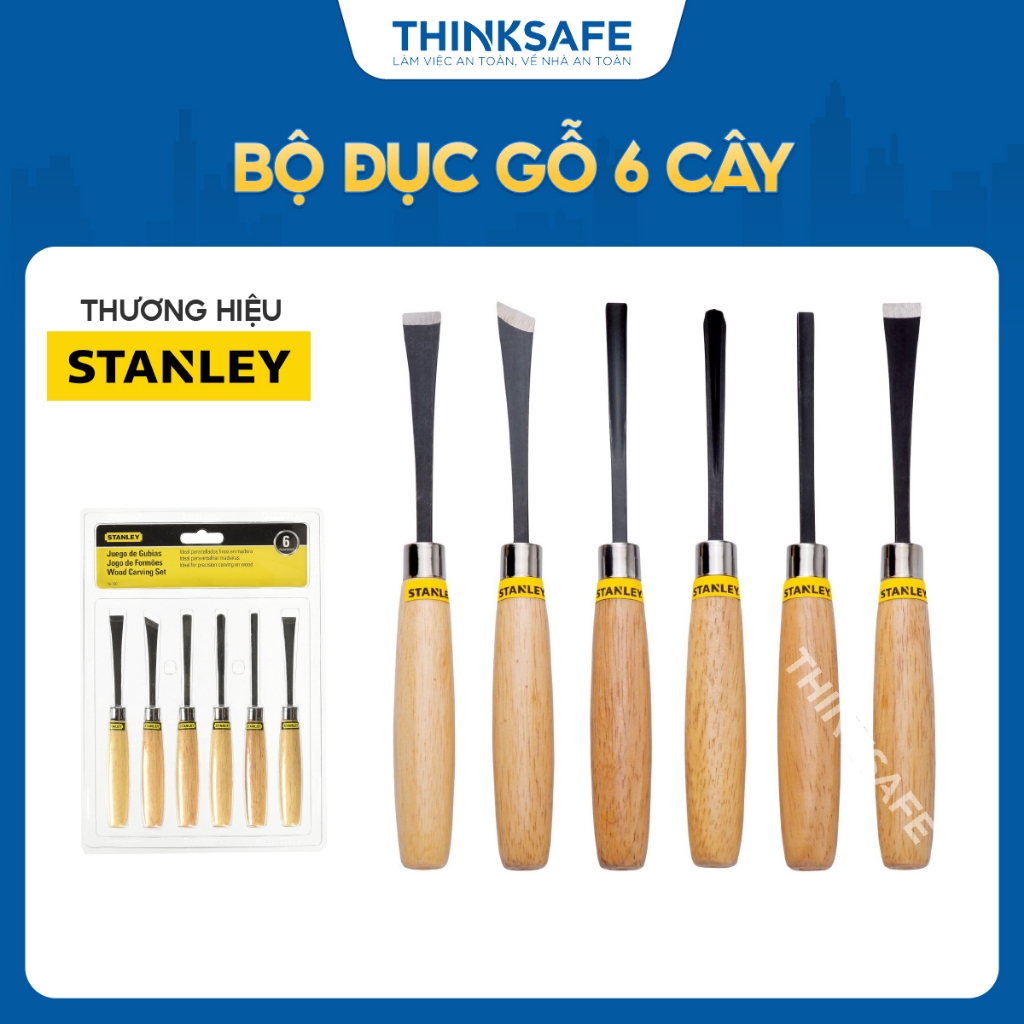 Bộ đục gỗ Stanley STHT16120-8 6 cái 1/4