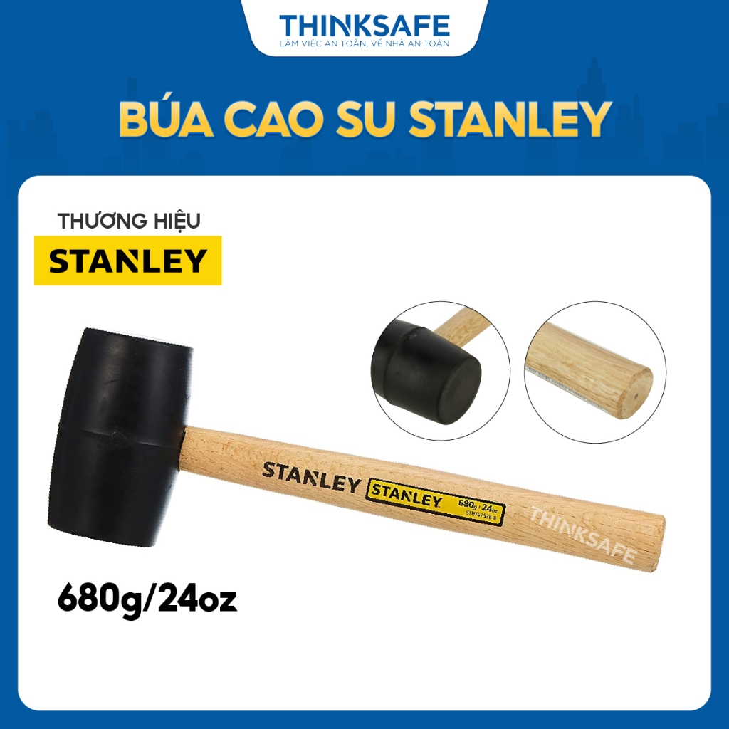 Búa cao su STANLEY 57-527, 57-528 nặng 16oz và 24oz