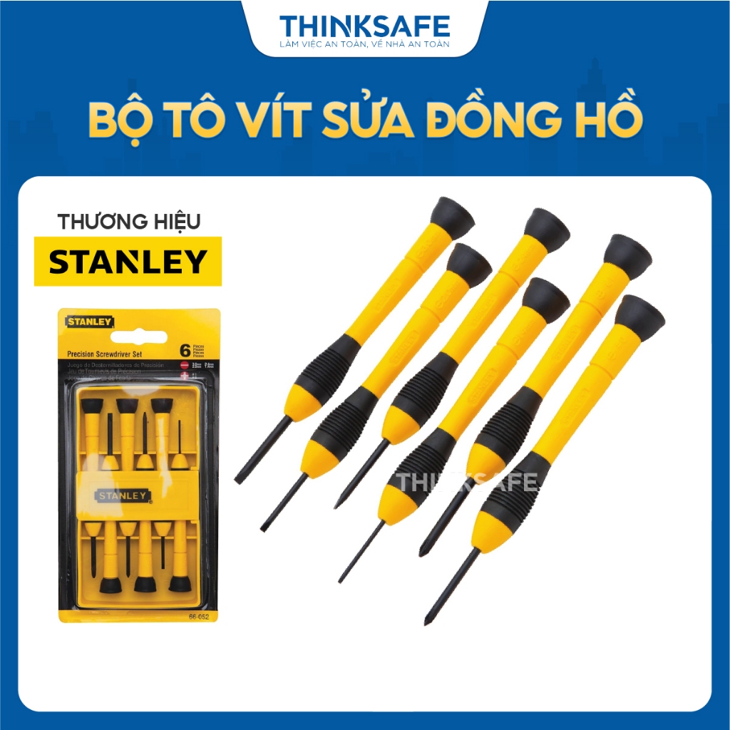 Bộ Tua vít Stanley STHT66052-8 gồm 6 cây, thiết kế nhỏ gọn, chất liệu hợp kim siêu chắc, bền bỉ, bám tay, chống trượt