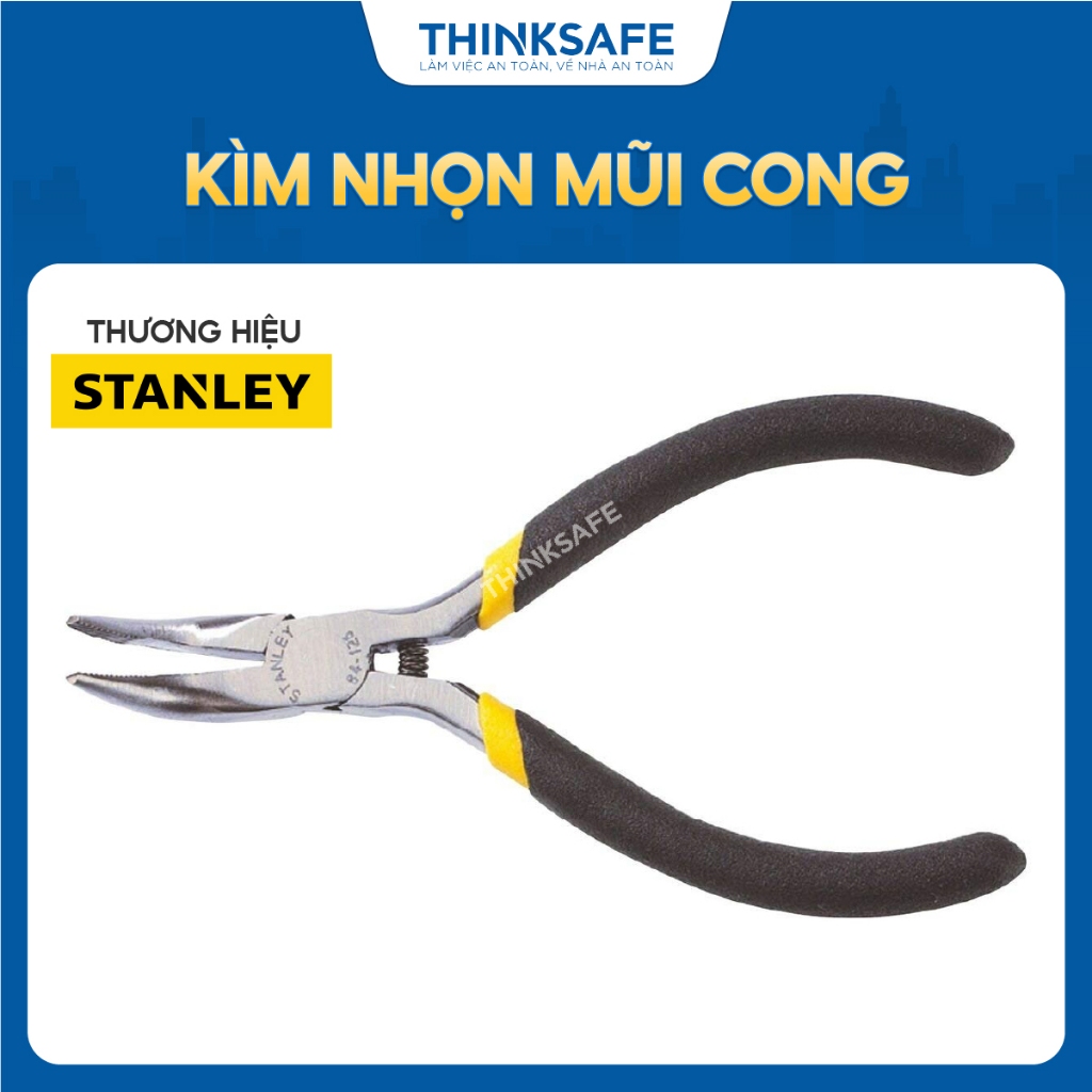 Kìm mũi nhọn Stanley nhiều kích thước tiện lợi, mũi kìm hợp kim thép cứng cáp, tay cầm bọc nhựa Kiềm mỏ nhọn - Thinksafe