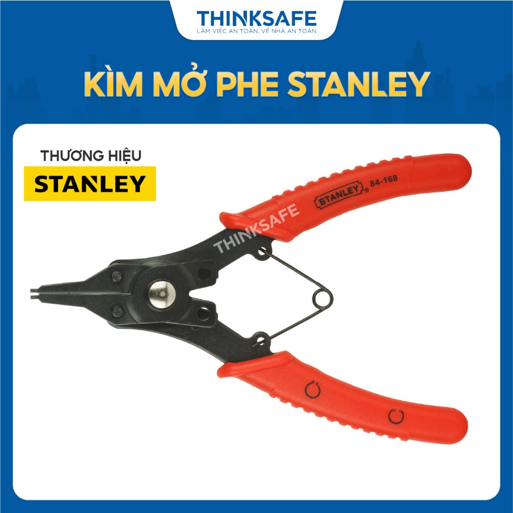 Kìm mở phe Stanley 84-168 gồm 4 đầu kích thước 152mm dùng để phanh trục và phanh lỗ trên xe ô tô, xe máy -Thinksafe