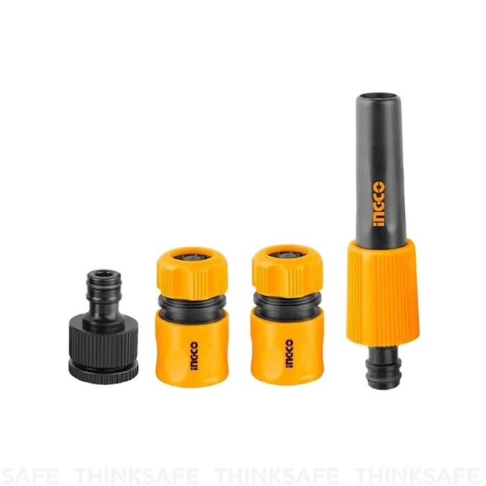 Bộ 5 đầu nối nhanh máy xịt rửa INGCO HHCS05122, Chất lượng Tốt giống STANLEY - Thinksafe