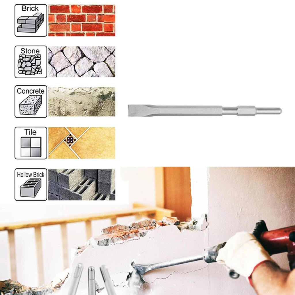 Mũi đục dẹp đuôi lục giác INGCO DBC0522801 DBC0324102 kích thước 17x280x22mm, phù hợp cho máy INGCO PDB13008 - Thinksafe
