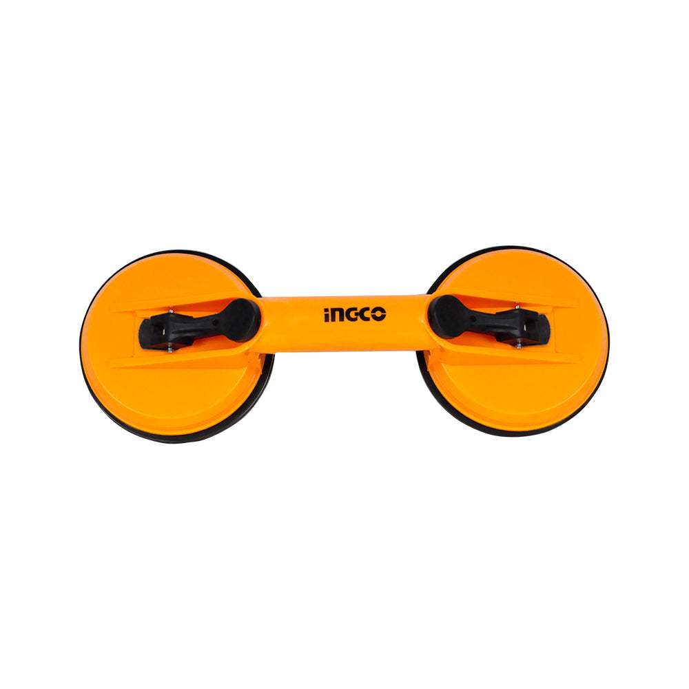 Giác hút kính hai đầu INGCO HSU025001, Tay cầm nhựa ABS, Đường kính đĩa tròn 115mm - Hút tối đa 50kg - Thinksafe