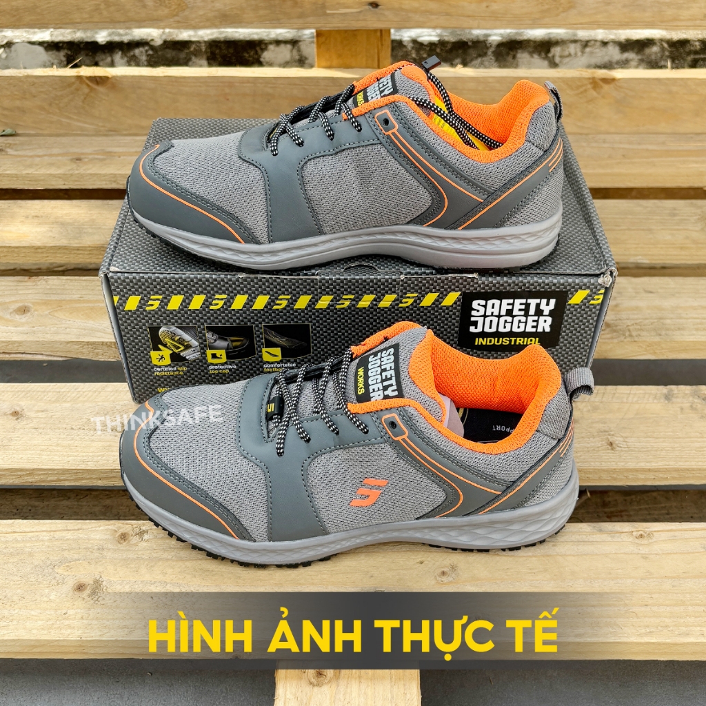 Giày bảo hộ lao động Jogger Balto chống giập ngón, Giày chống trượt siêu nhẹ, kiểu dáng thể thao chính hãng - THINKSAFE