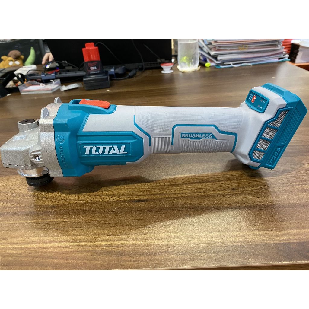Máy mài góc pin 20V TOTAL motor không chổi than đĩa mài 125mm trục chính M14, cắt mài chà nhám - Thinksafe