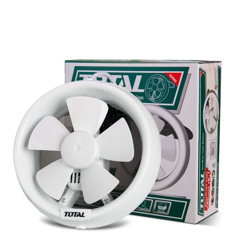 Quạt thông gió Total công suất 15W - 48W, loại dây kéo, động cơ dây đồng hoàn toàn, chất liệu nhựa PP - Thinksafe