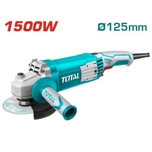 Máy mài góc đĩa mài 125mm TOTAL công suất 900W - 1500W, trục chính m14, Máy cắt cầm tay kèm tay cầm phụ - Thinksafe