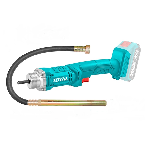 Máy đầm bê tông dùng pin 20V Total tốc độ không tải 2300v/p, đường kính dây đầm 35x120mm, Máy rung bê tông  - Thinksafe
