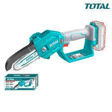 Máy cưa xích dùng pin 20V TOTAL, lam cưa 5 inch, tốc độ xích 5m/s, Máy cưa cầm tay phân phối chính hãng - Thinksafe