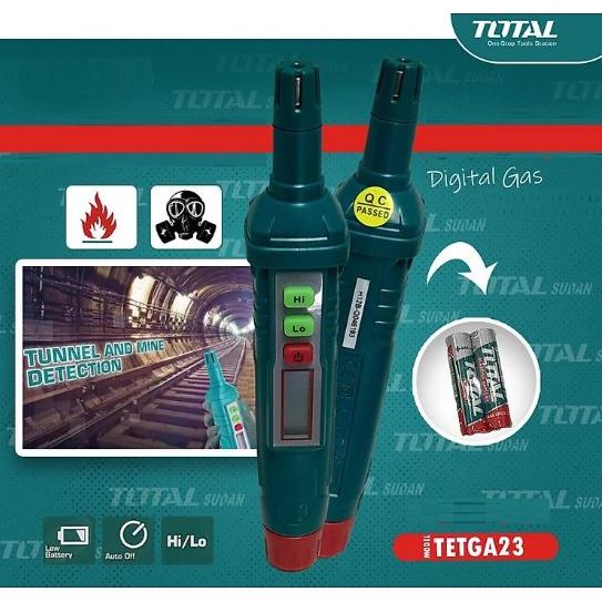 Máy đo rò rỉ khí gas kỹ thuật số Total TETGA01 TETGA23, phát hiện khí dễ cháy, dùng pin AA chính hãng - Thinksafe