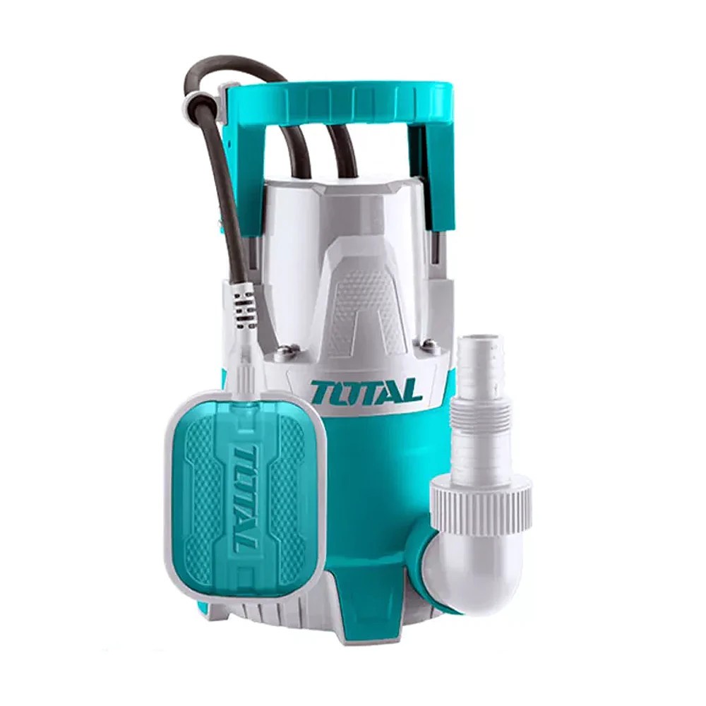 Bơm chìm nước sạch vỏ nhựa Total TWP64006, mô tơ dây đồng, kèm èm công tắc phao, Máy bơm chính hãng - Thinksafe