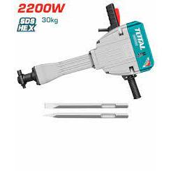 Máy khoan đục bê tông TOTAL TH220502, công suất 2200W, Lực đục 75J, chế độ chống rung, phân phối chính hãng - Thinksafe