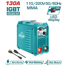 Máy hàn điện MMA mini Total, hiệu suất 130A - 180A, điện áp đầu vào 1~220-240V, tần số 50/60Hz, chính hãng - Thinksafe