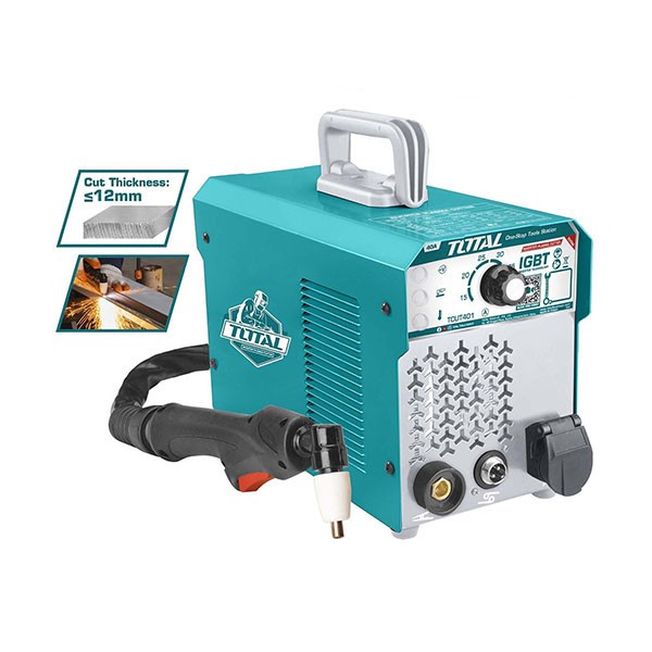 Máy Hàn Cắt Plasma 40A/400V TOTAL TCUT401, Công nghệ biến tần IGBT, độ dày sắt 12mm, Máy Hàn chính hãng - Thinksafe