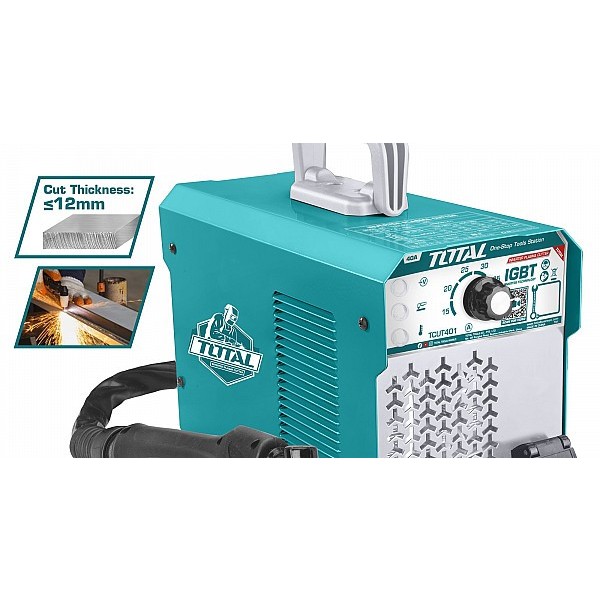 Máy Hàn Cắt Plasma 40A/400V TOTAL TCUT401, Công nghệ biến tần IGBT, độ dày sắt 12mm, Máy Hàn chính hãng - Thinksafe